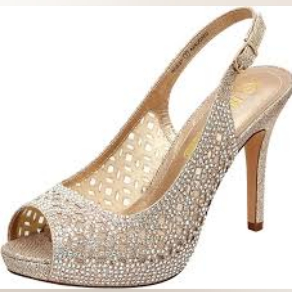 DREAM PAIRS rhinestone high heel pump heels